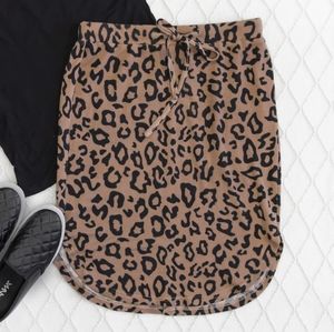 2X Leopard Skirt